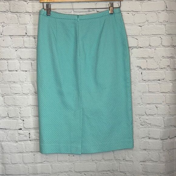 Pure Collection Women’s Mint Green Teal Pencil Straight Skirt size 4 - Picture 3 of 7